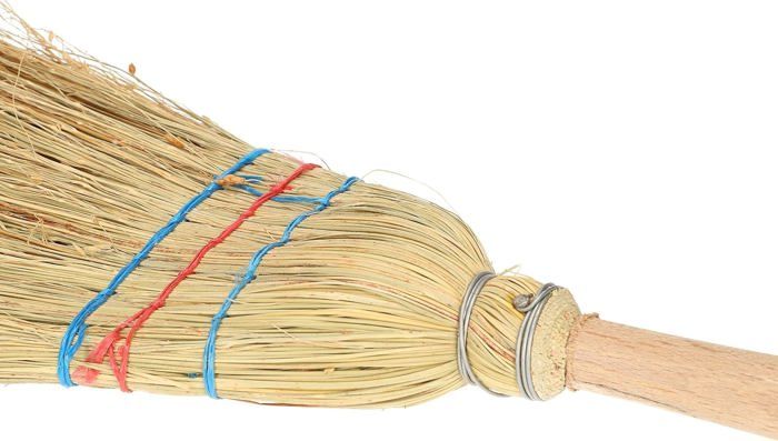 Mini Straw Broom 20 Cm with 10 Cm Wooden Handle - For Small Areas - Kotarbau®