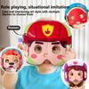 Mask Cloth Book Baby Toy, Animal Fruit Character Role-Playing, Pretend Play Cognitive Learning Toy, Birthday Christmas Gift