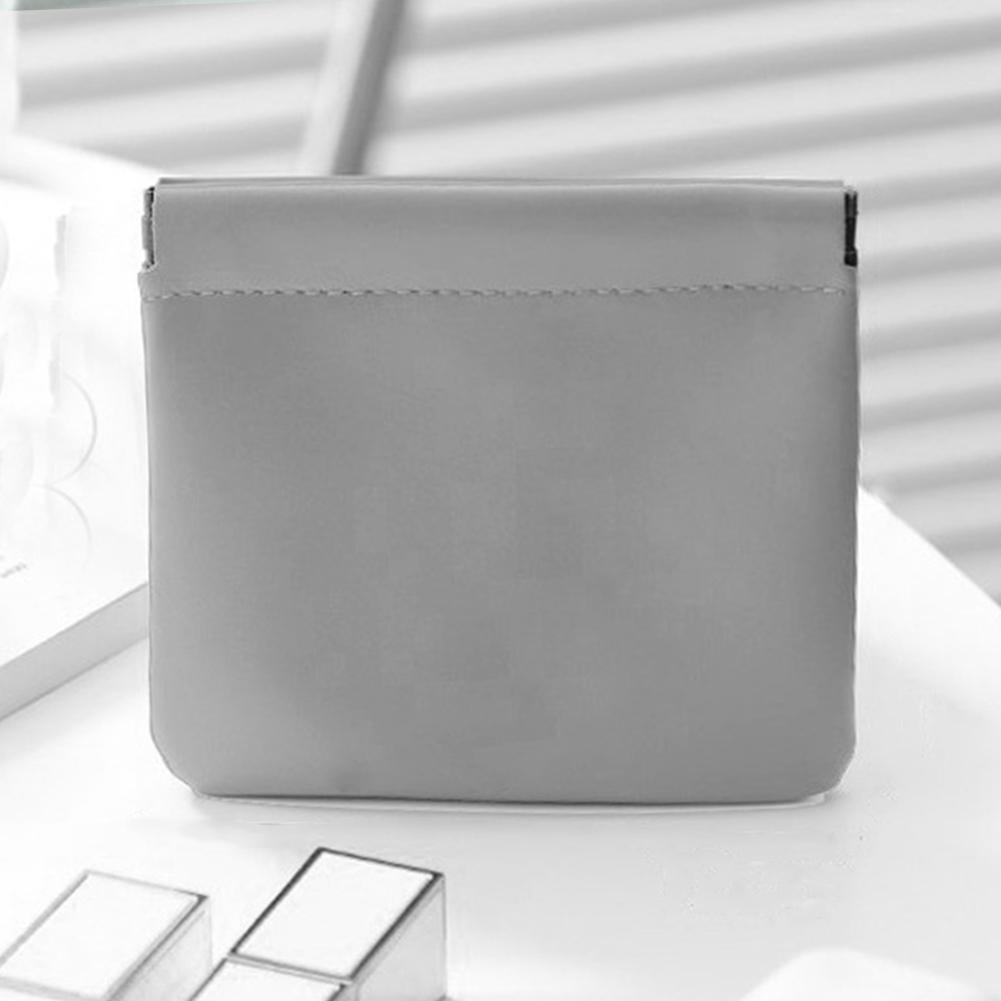 

Сумка для макияжа из искусственной кожи, многофункциональная, мини-сумка для туалетных принадлежностей, прочная, простая, на молнии, портативная, для ежедневного хранения в дороге, подарок для женщин светло-серый