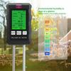 6-in-1 Intelligent Soil Tester with Dual Probe Digital Backlit Display Screen Temperature Humidity