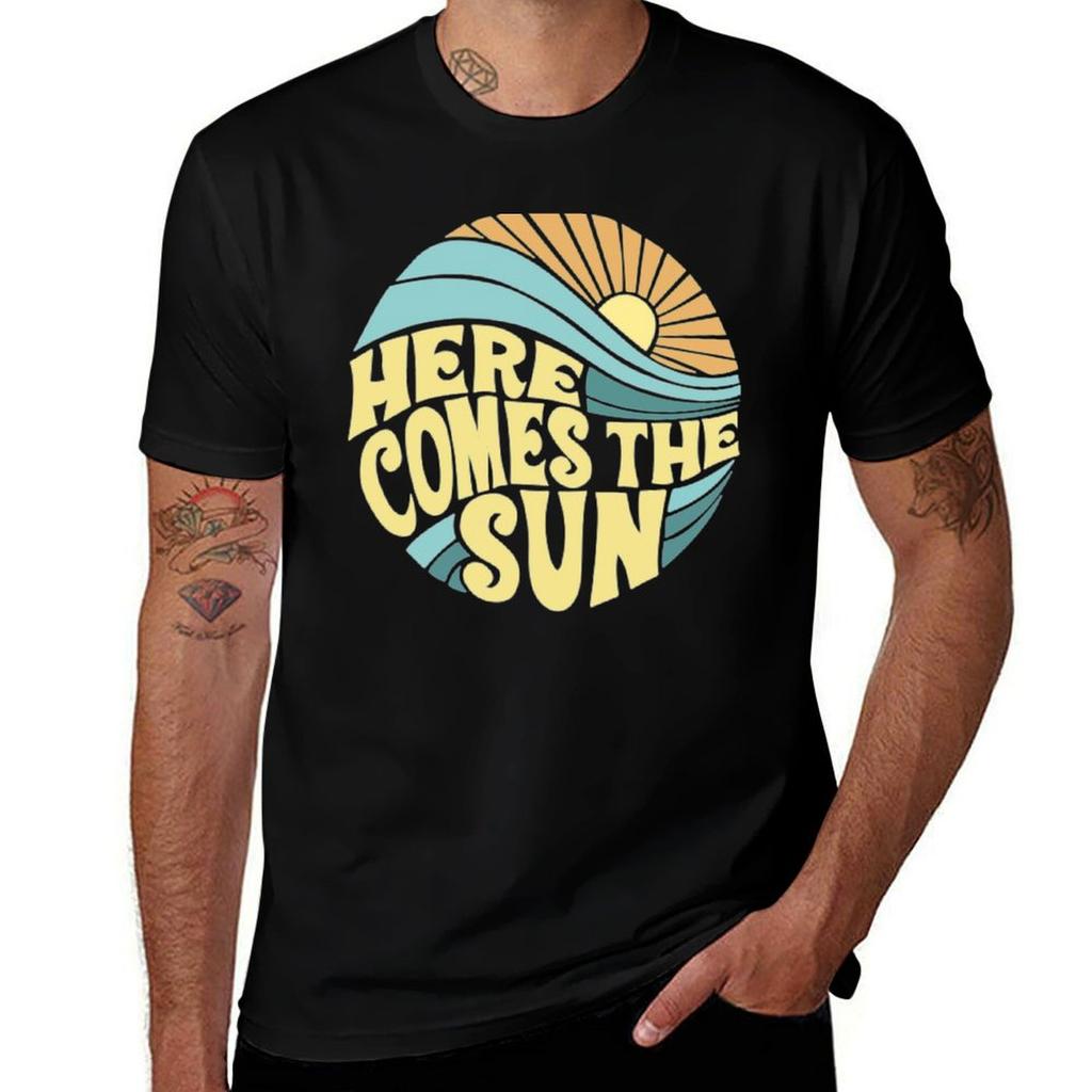 Here Comes The Sun Tshirt Casual Loose Fit Short Sleeve Tshirt
