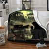 Sherlock Print Flannel Blanket High Quality Warm Comfortable Cover for All Seasons Perfect for Gifts Home Decor