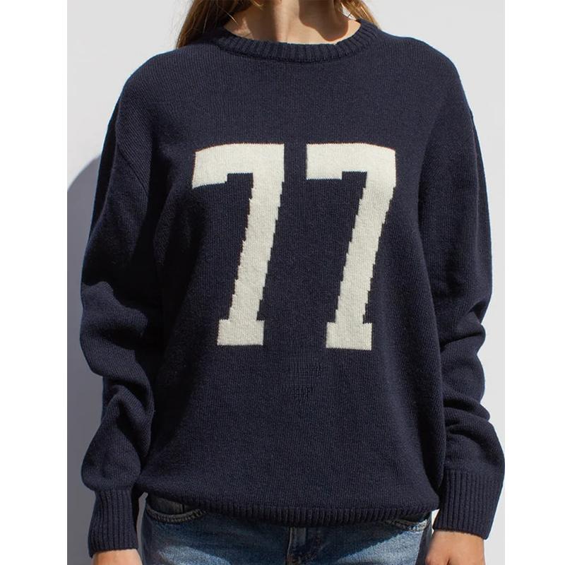 

Европейские и американские ретро-свитера с цифровой печатью Y2K в готическом стиле, свободные повседневные вязаные мужские и женские свитера в стиле Харадзюку XL