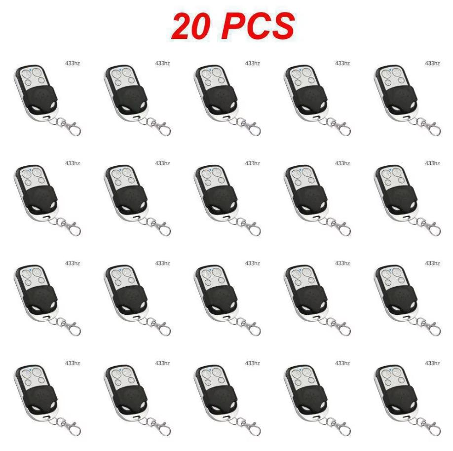1 יחידה/50 יחידות שלט רדיו אלחוטי 433MHz לשער חשמלי, דלת מוסך, שלט מפתח, משכפל בקר