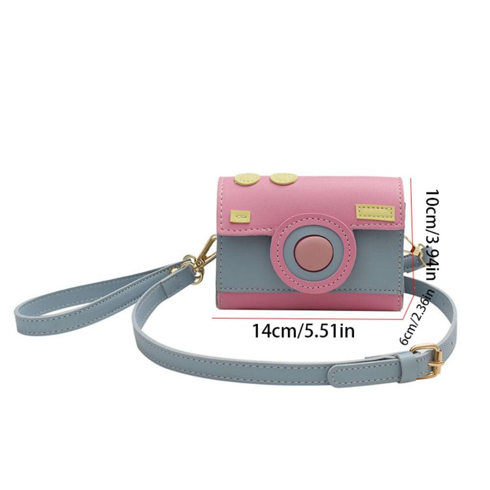 PU Small Square Bag Cartoon Box Bag Portable Camera Bag  Girls