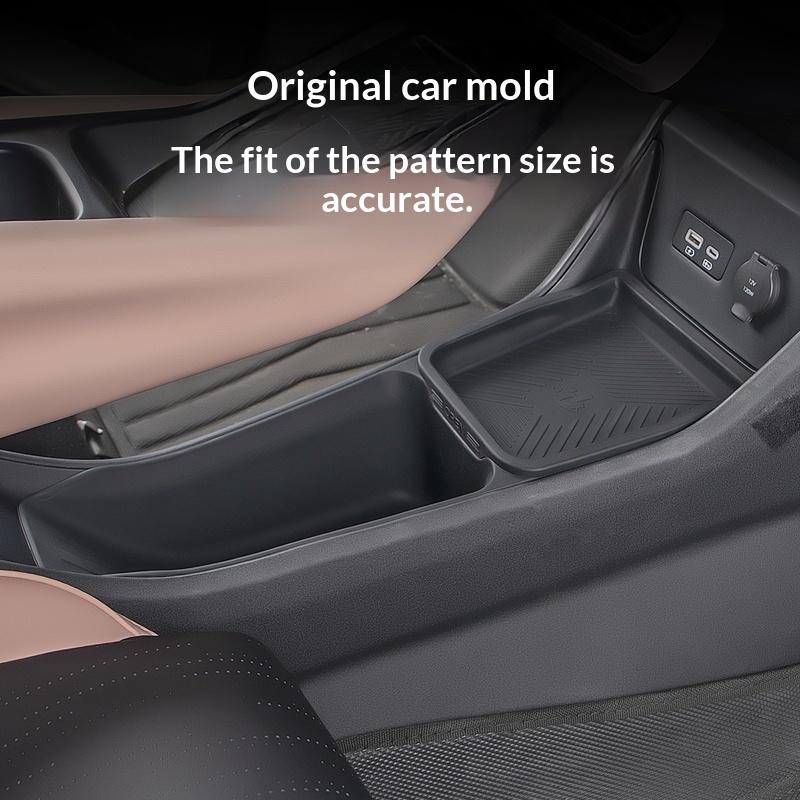 For Byd Dolphin Surf Dolphin Mini  Car Center Console Storage Box Armrest Box Lower Double Layer Organizer Silicone Interior