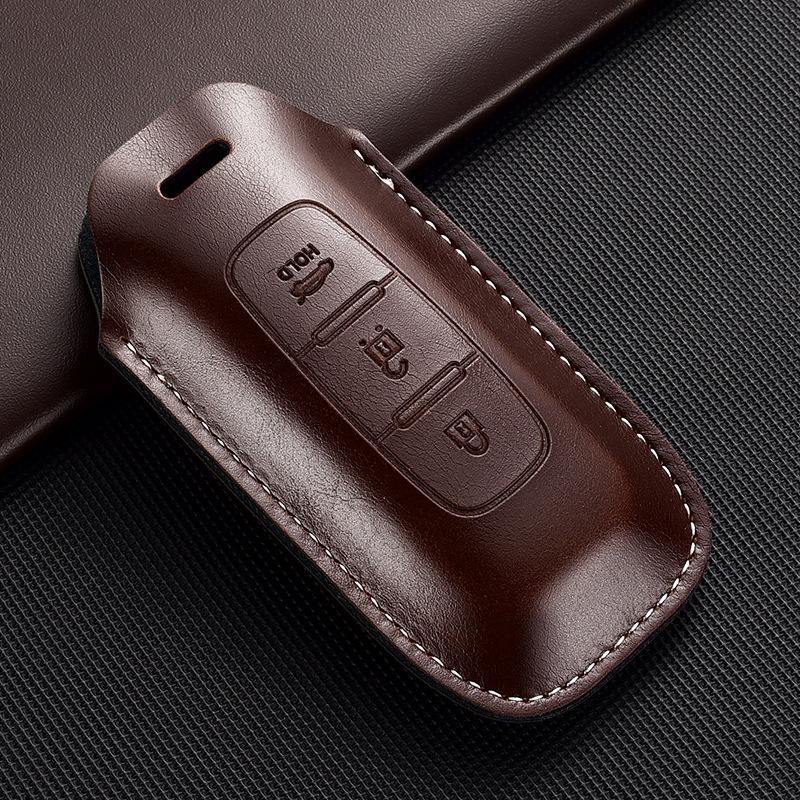 Suitable for Nissan Leather Key Cover 14th Generation Xuanyi Teana Qashqai Tan Lu Qi Juntiida Jinke Loulan Car Buckle Case