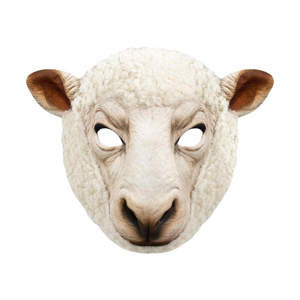 Funny Halloween Cosplay Mask 3D Bear Mask Lightweight Sheep Mask Halloween Sheep