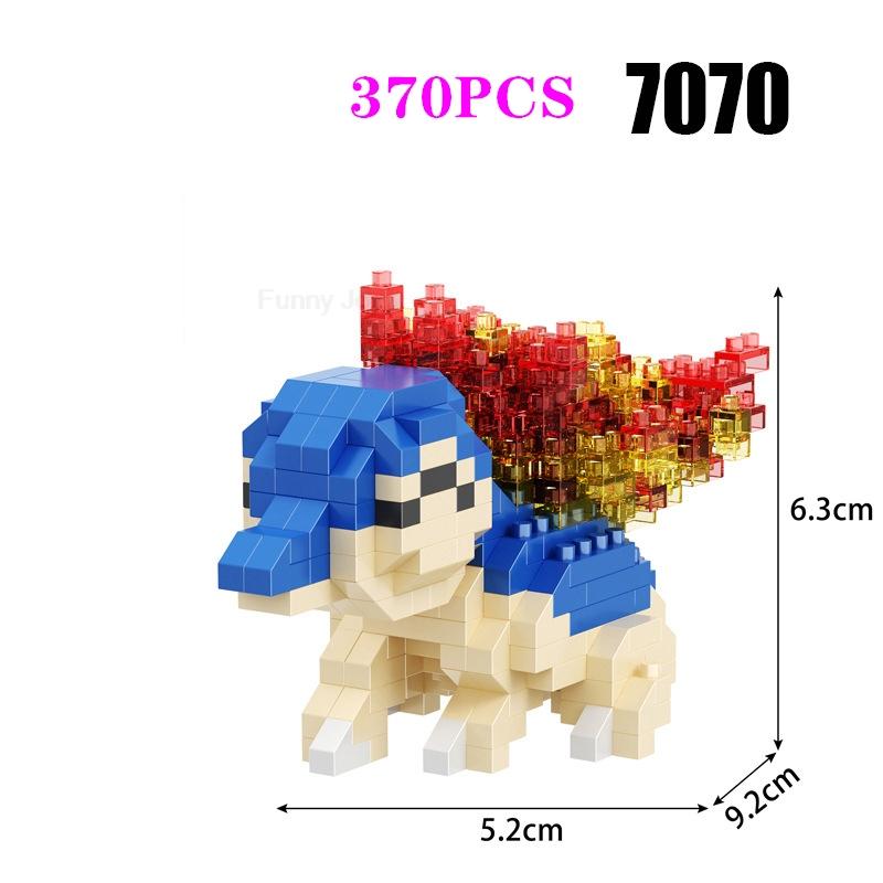 Funny Pokemon Building Blocks Assembly Anime Picachu Charizard Doll Blastoise Bulbasaur Gengar Pokémon Bricks Toy for Kid Gift