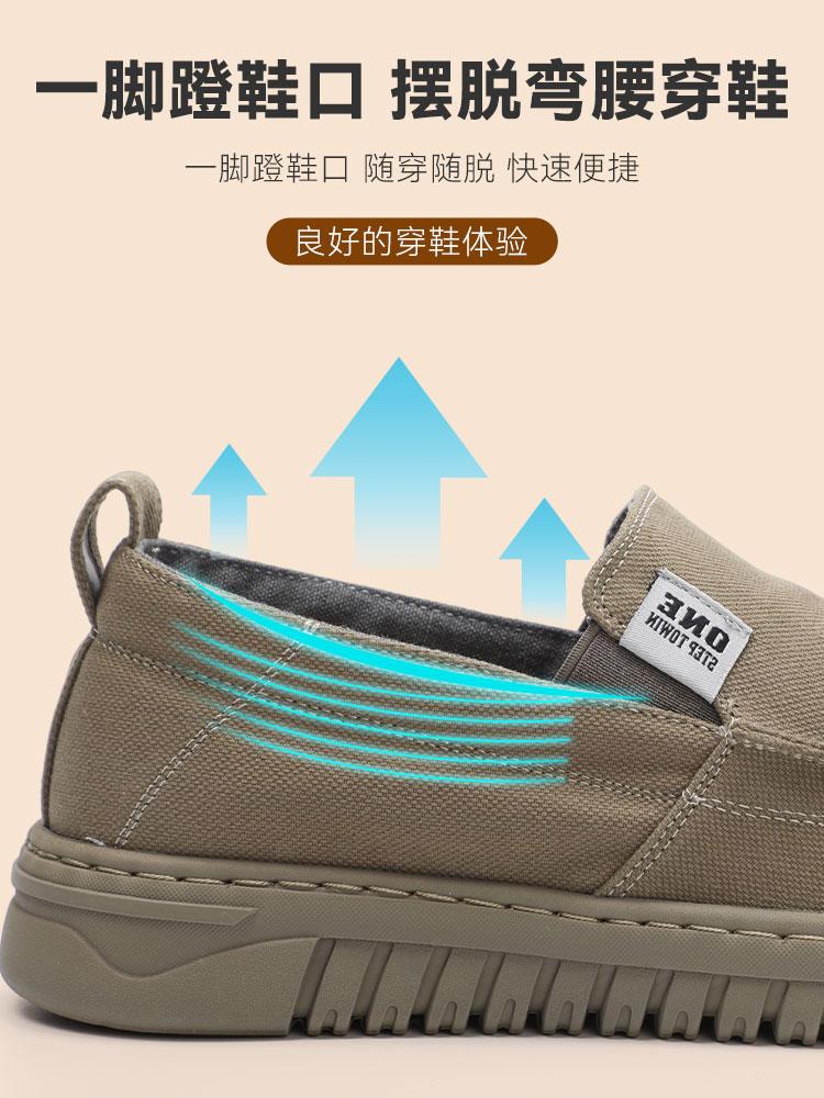 Old Beijing Cloth Shoes Men's Spring and Autumn Casual Breathable Comfortable Soft Anti-slip Odor-proof Cloth Shoes