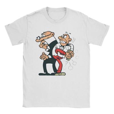 Men Women Printed Mort & Phil Mortadelo Y Filemón  Tee T Shirt Pure Cotton  T-shirts Clothing
