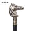 Bronze Color Race Horse Bristle Head Animal Fashion Stick Decorative Cospaly Vintage Party Fashionable Walking Cane Crosier 93cm