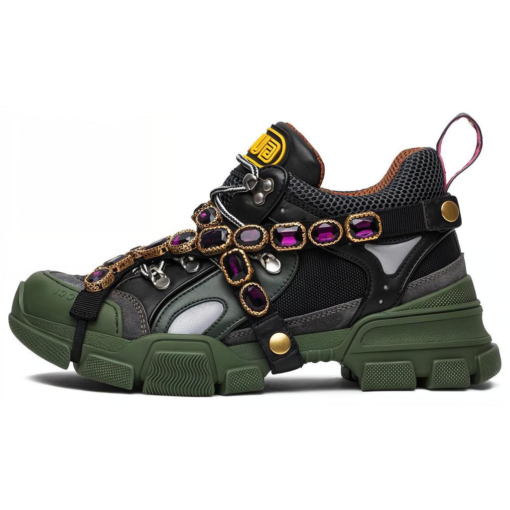 Gucci Wmns Flashtrek Crystals 'Green' Women's 537355 GGZ30 1261