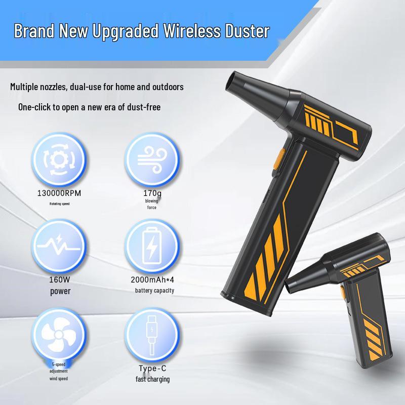 High-Speed Brushless Hurricane Handheld Wireless Mini Duster Blower