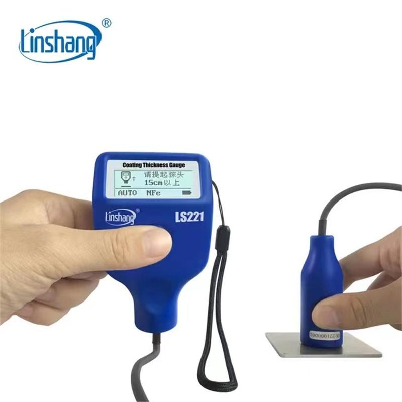 Linshang Non-conductive Dry Film Thickness Gauge Measure Non-magnetic Coatings Painting DFT with External Cable Probe LS221