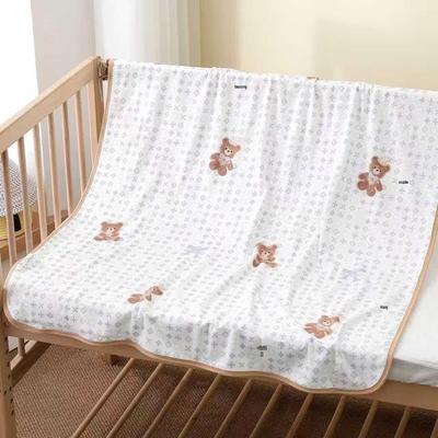 Newborn Cotton Baby Swaddle Blanket: Single Layer, Printed, Anti-Startle Design