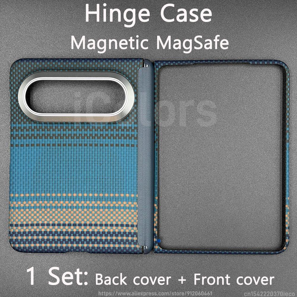 Hinge Case for Huawei Pura X Max Aramid Carbon Fiber Case Magnetic MagSafe Compatible Ultra Slim Armor Protective Cover
