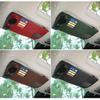 Car Sun Visor Suede Sunglasses Holder Multi-functional Card Holder Storage Pocket Car Interior Glasses Clip Car Accessories