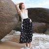 Sancai 2026 Women's Floral High-Waist A-Line Skirt