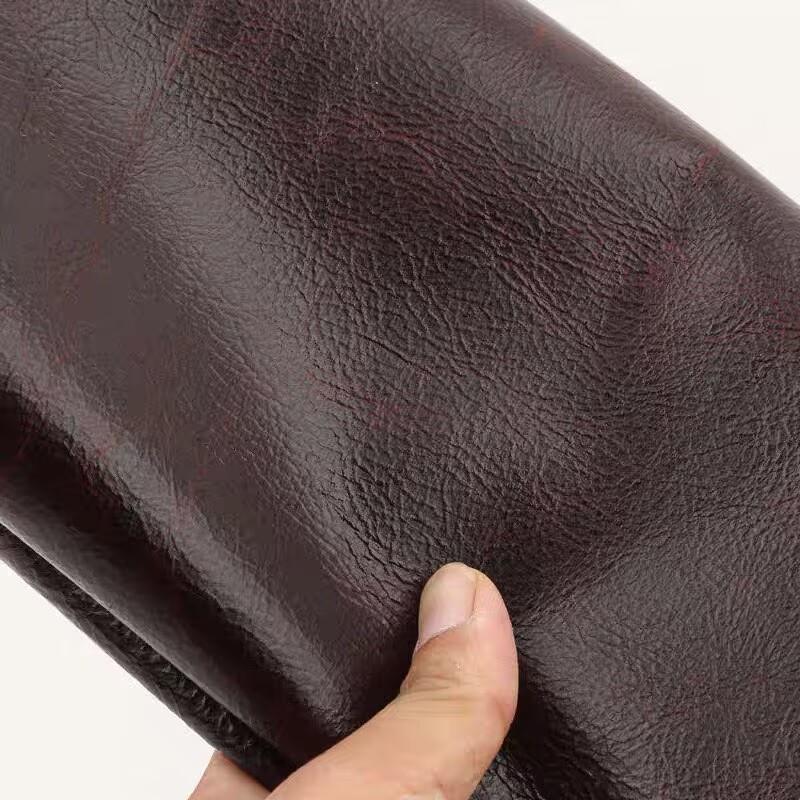 

1.5mm thick coffee colored retro color changing oil wax leather, deep brown top layer genuine leather, handmade DIY leather good 21x14cm коричневый