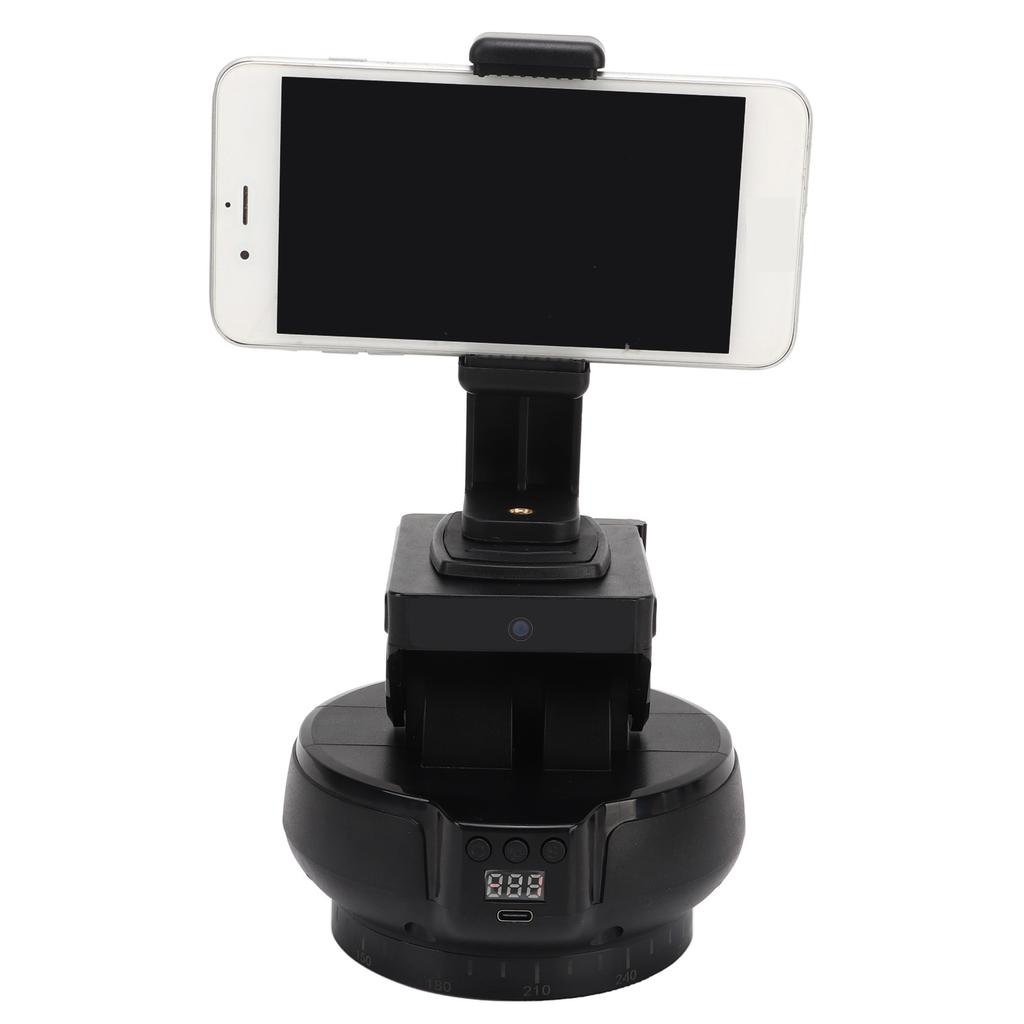 Wireless Remote Control Electric Tripod Head AI Face Tracking Rotating Panoramic Head Smartphone Camera Universal
