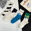 Asymmetrical A/B Style Couple Socks–Harajuku Mismatched Cotton Socks,Fun Casual Unisex Gift for Street Fashion Lovers