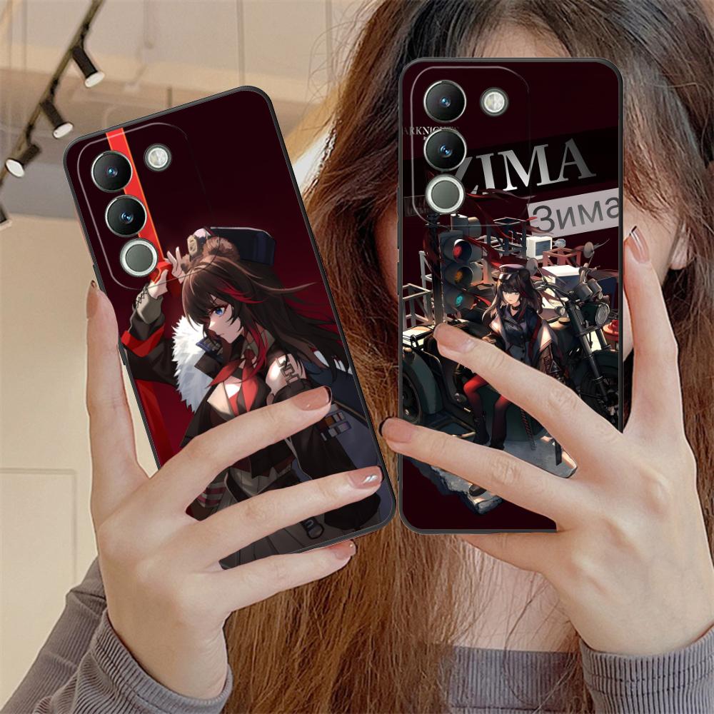 Arknights Zima Matte TPU Mobile Phone Case for VIVO V60 V50 V40 V30 V29 V27 V25 V23 Pro Lite 5G Colorful Printing Cover