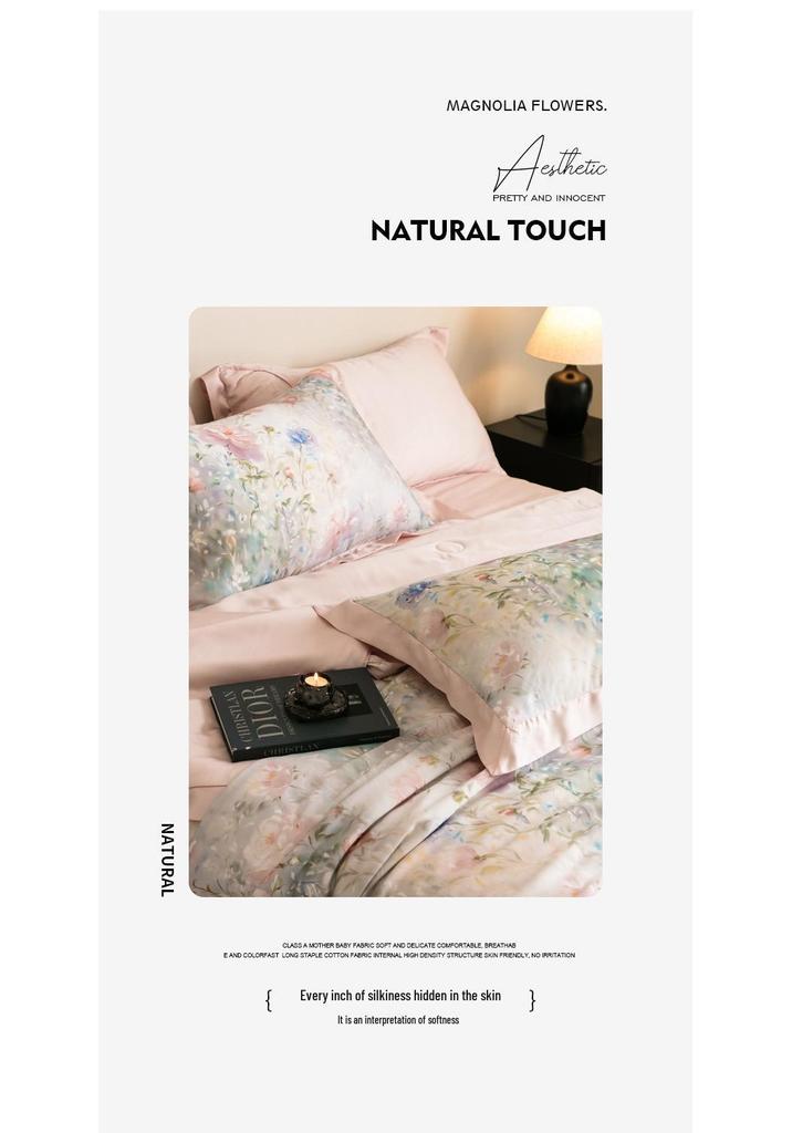 Double-Sided Tencel Summer Quilt Set: 100% Lyocell, Machine Washable, Cool, Thin Blanket