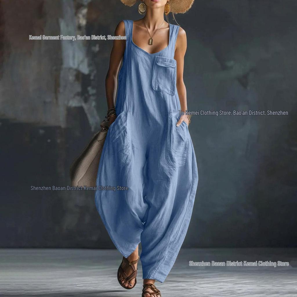 2026 Sommer Locker Lässig Träger Jumpsuit: Bequem und stilvoll für europäische und amerikanische Trends