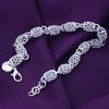 Bracelet Elegant Anti-rust Women Silver Plated Hollow Ball Bangle Chain for Travel
