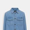 COACH SS24 Shirt Men's Light Indigo CM799-NIM