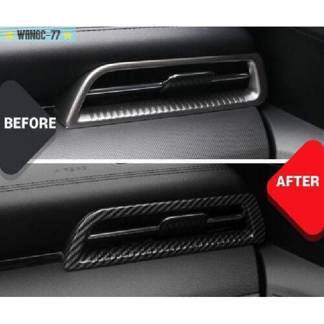 Carbon Fiber ABS Left & Right Air Outlet Vent Cover Trim For Kia K5 -
