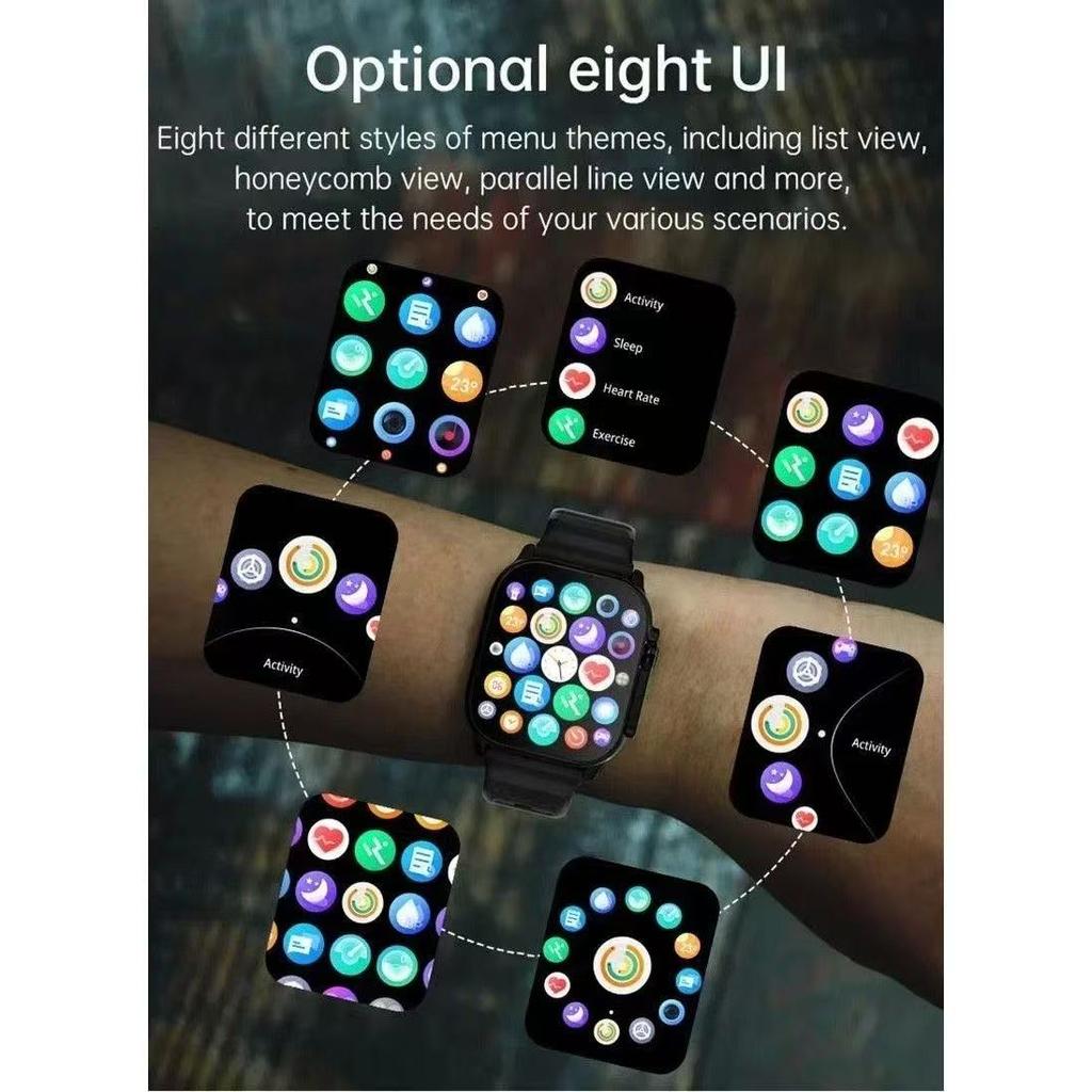 New Watch T800 U2 Smart Watch 49mm 2025 New NFC Men Women GPS Track Bluetooth Call BT Music Games Wireless Charging Smartwatch