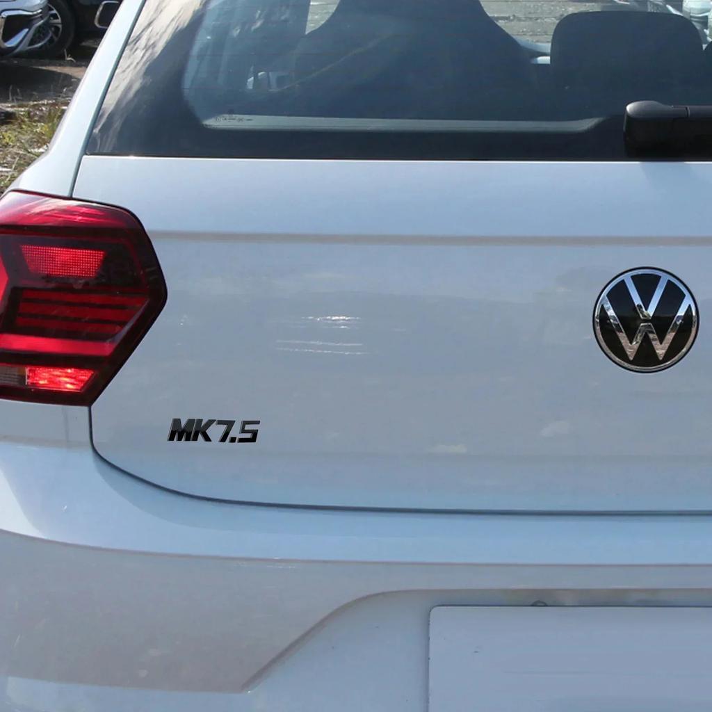 1Pc Bright Silver ABS Car Trunk Badge Sticker MK Series Letters Logo Decal For VW Golf MK5 MK6 MK7 MK7.5 GTI Passat Accessories PH5