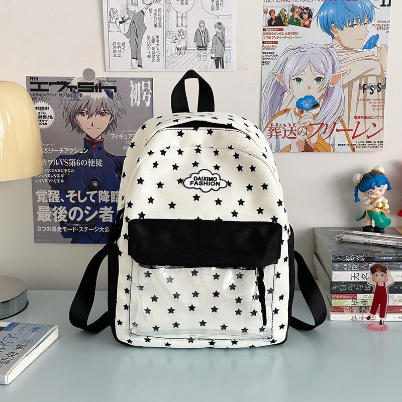 

Backpack for Junior and Senior High School Students In Harajuku Gakuen Style with Contrasting Colors