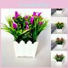 Exquisite 20 Heads Artificial Lily Flower Potted Plant For Stylish Home And Event Decoration
