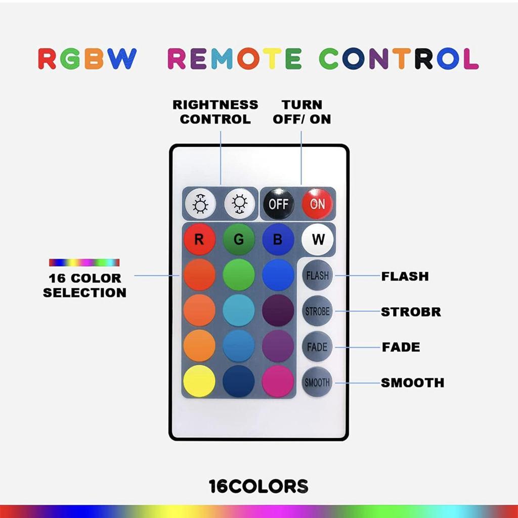 Remote-Controlled 16-Color LED Inflatable 40cm Luminous Beach Ball