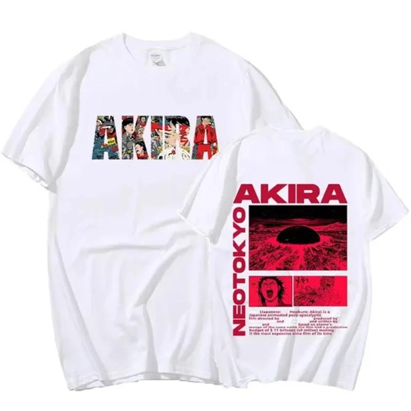 2026 Japanese Anime New Tokyo Akira T-shirt, Movie Science Fiction Manga Masataro Kaneda Men's Women Short-sleeved T-shirt Cotton Top