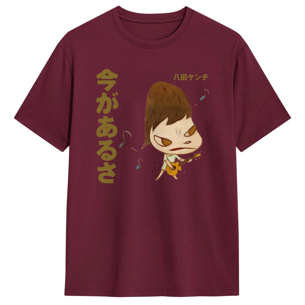Yoshitomos Nara TShirts Unisex Women Novelty Pure Cotton Tee Shirt Crewneck Short Sleeve T Shirts Plus Size Clothes