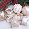 8PCS Colorful Christmas Tree Decorations With Unique Artwork Durable Plastic Ornament For Indoors Outdoor Use