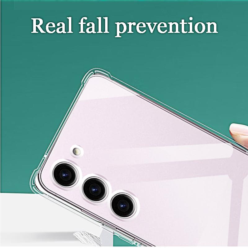 Skal på För Samsung Galaxy S23 FE S23 Ultra Skal S23 S21 S22 S20 Plus Skal på S 23 22 21 20 + FE Lyxiga Transparenta Skal
