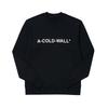Accoldwall Acwmw082 Black ESSential Logo Crewneck Men S SweatShirt