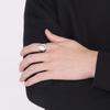 Punk Cracks Charm Ring for Men Stainless Steel 316L Shiny Anillos  Accessories Personalized Lightning Party Jewelry