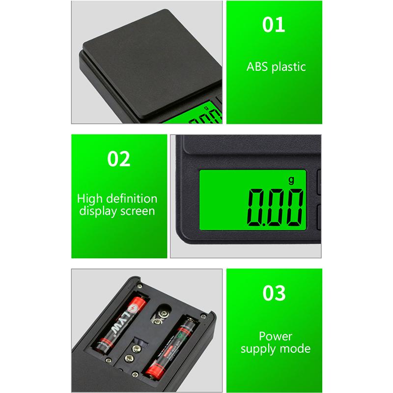 For Digital Weighing Food And Jewelry Kitchen Scale High-Precision Small Electronic Scale Precision Scale With Backlit Lcd