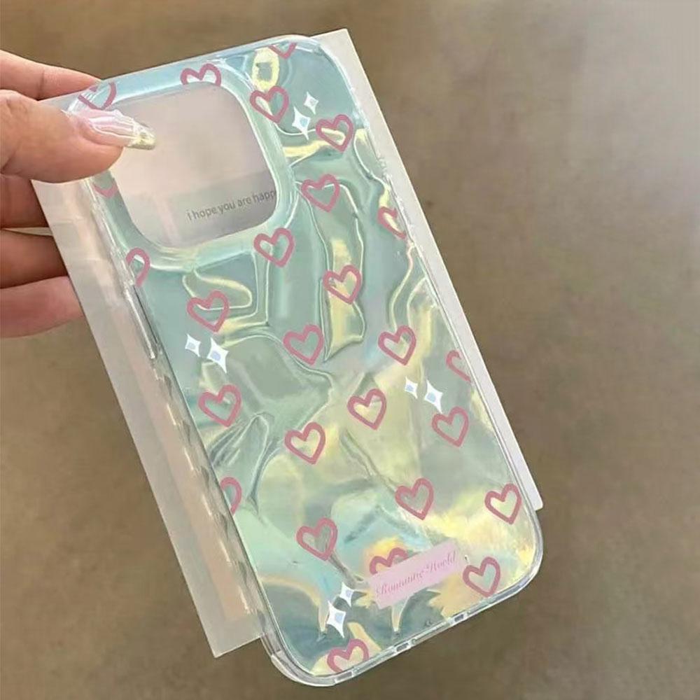 Pink Love Heart Water Texture Phone Cases for Honor 400 200 Pro Magic 7 6 5 Lite X9a X9b X9c X8a X8b X8c Shell Silicone Cover