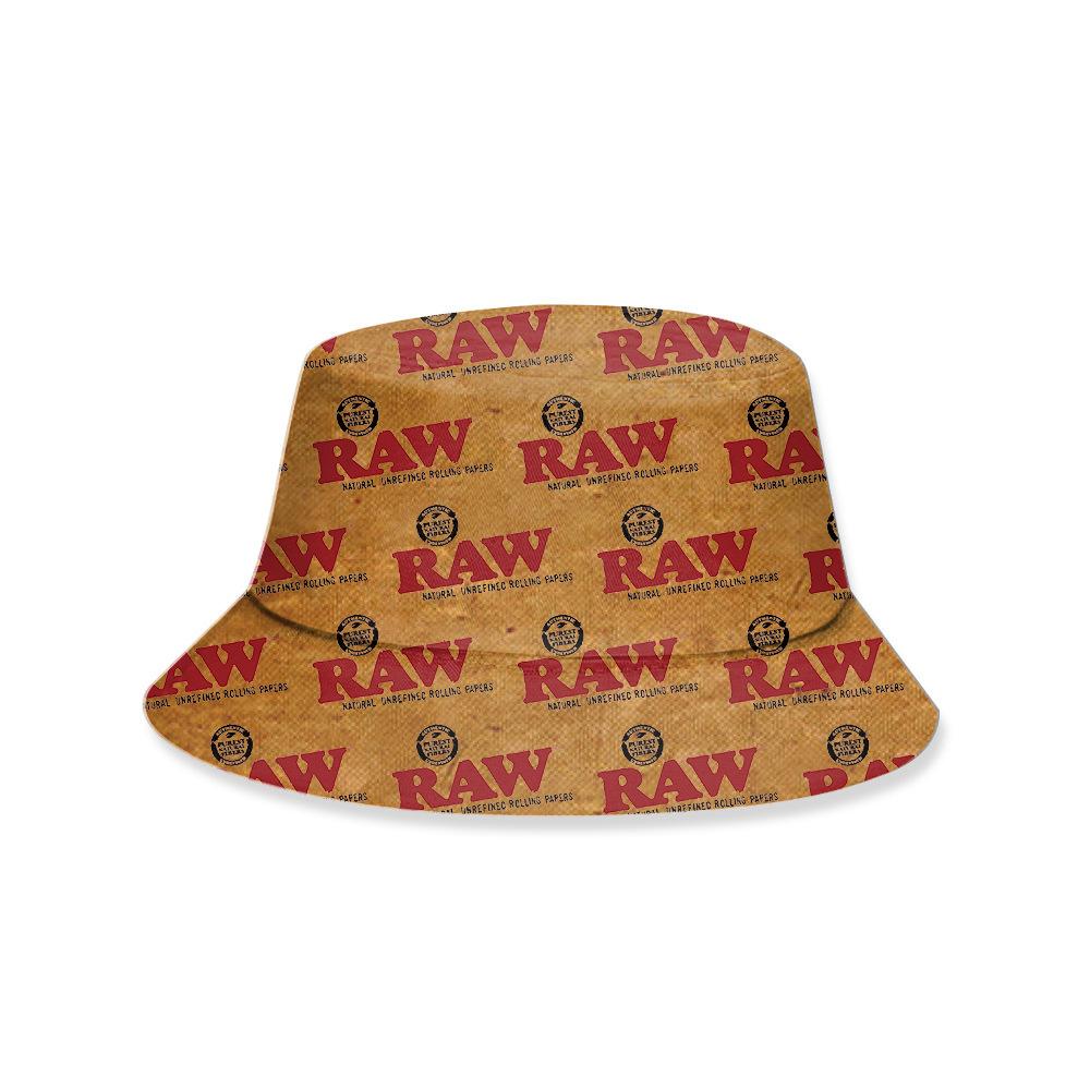 Raw Printed Pot Hat Bucket Hat Bucket Hat Summer Sun Hat Can Be Printed Logo xl (above 60cm)