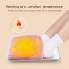 Winter Electric Foot Heating Pad USB Soft Plush Thermal Blanket Feet Foot Warming Mat Heating Slippers for Home Office Bedroom