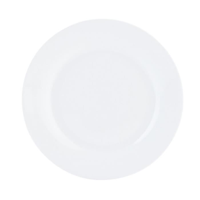 Assiette plate Quid Basic Blanc Céramique 23 cm (12 Unités)
