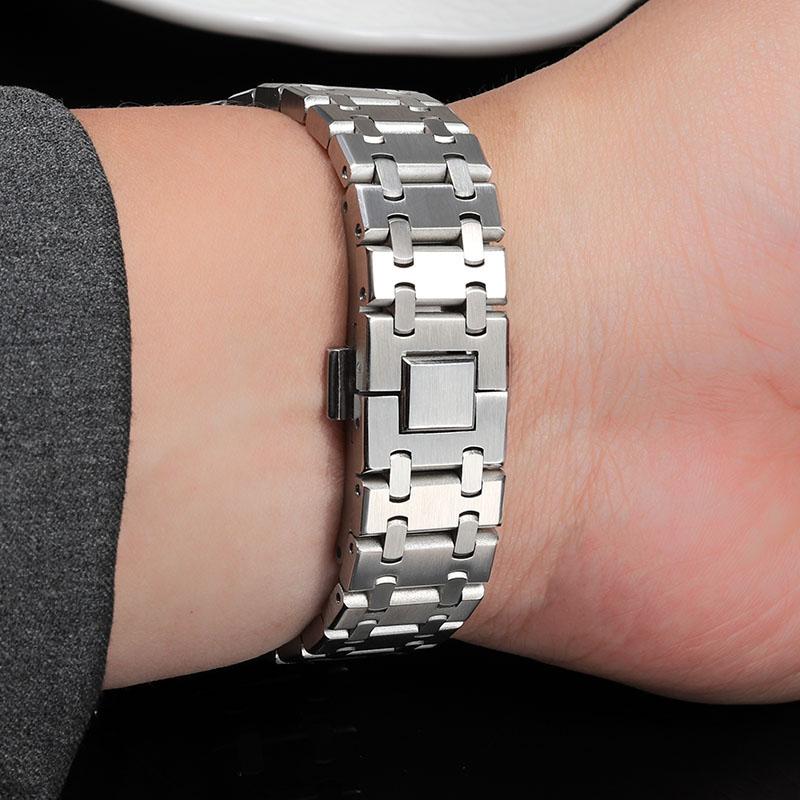GA2100 Modified Farm Oak For Casio G-shock 5611 Metal Watch Band Ga-2100 GA-2110 Ga-b2100 Stainless Steel Strap Men Accessories