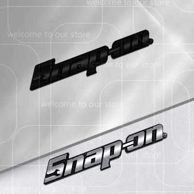 3D Metal Snap-on Tools Box Toolkit Sticker Grille Zinc Alloy Emblem For Trunk Toolbox Labeling Badge Logo Decal Accessories
